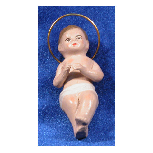 Baby Jesus 16 cm clay painted Figuralia