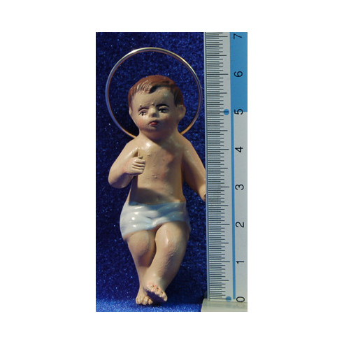Niño Jesús 16 cm barro pintado Figuralia