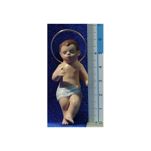 Niño Jesús 16 cm barro pintado Figuralia