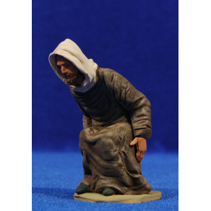 Caganer hebreo 12cm barro pintado Delgado