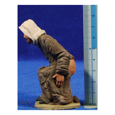 Caganer hebreo 12cm barro pintado Delgado