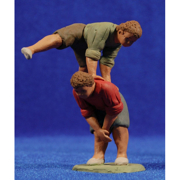 Children catalan playing M2 12 cm clay painted Delgado