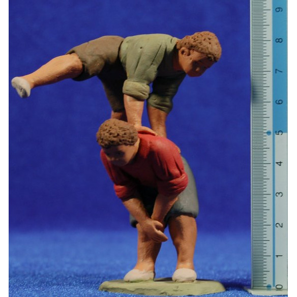 Children catalan playing M2 12 cm clay painted Delgado