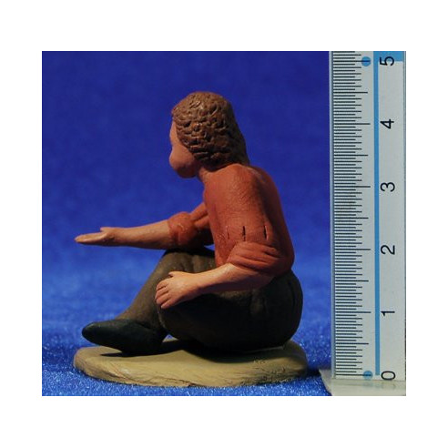 Children catalan playing M3 12 cm clay painted Delgado