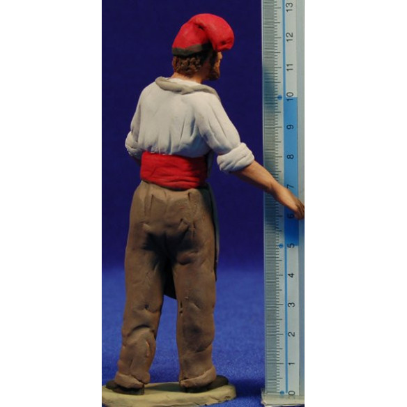 Taller Natzaret catalán 12 cm barro pintado Delgado