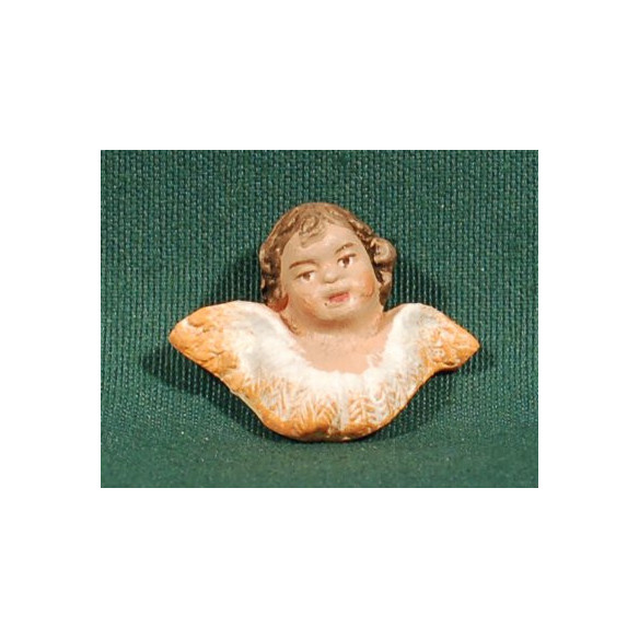Cabeza de ángel 2,5 cm barro pintado