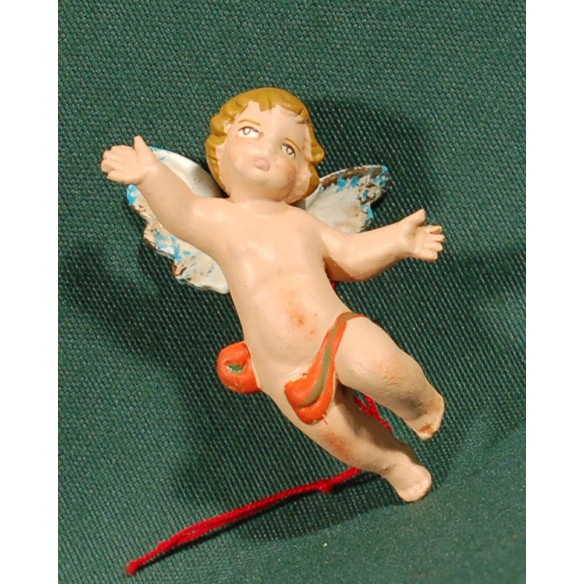 Angelo appesi 5,5 cm  terracotta dipinte