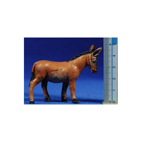 Asino 6 cm terracotta dipinte
