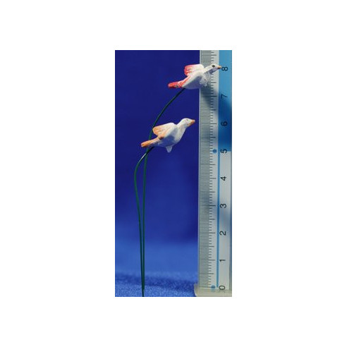 Pigeon flying 10 cm clay painted