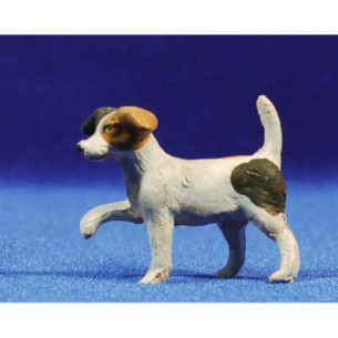 Dog little 11 cm clay painted