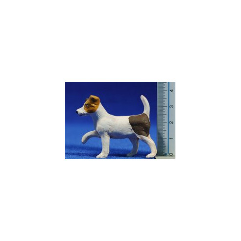 Cane piccolo 11 cm terracotta dipinte