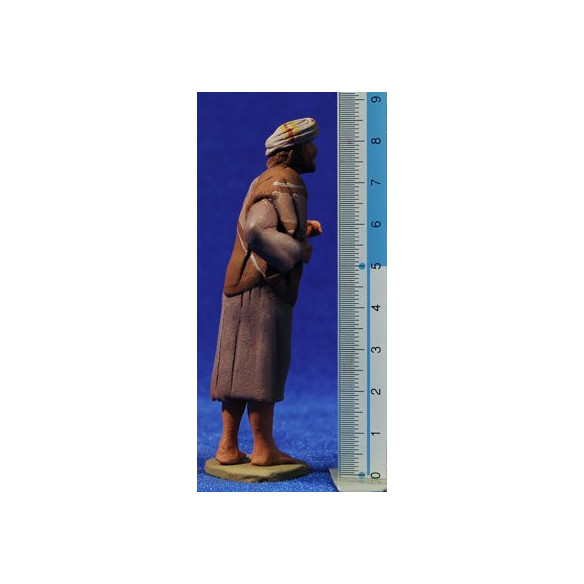Nacimiento hebreo de pie 8 cm barro pintado Delgado