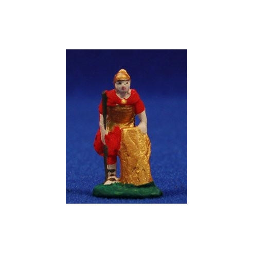 Romano lancia 3 cm terracotta dipinte