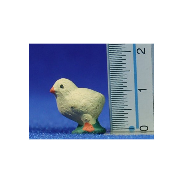 Chick 10 cm  clay painted