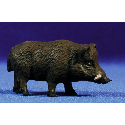 Cinghiale 10 cm terracotta dipinte