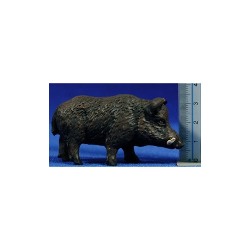 Cinghiale 10 cm terracotta dipinte
