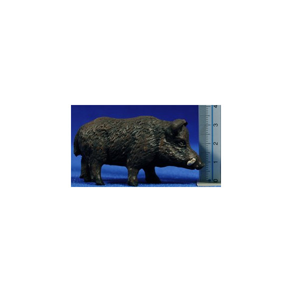 Cinghiale 10 cm terracotta dipinte