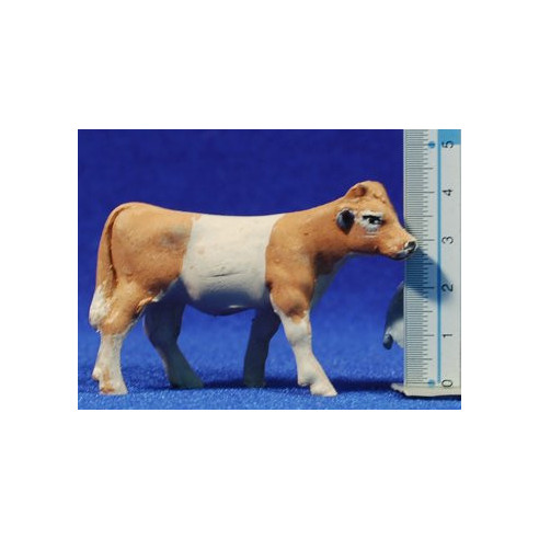 Calf 10 cm clay painted
