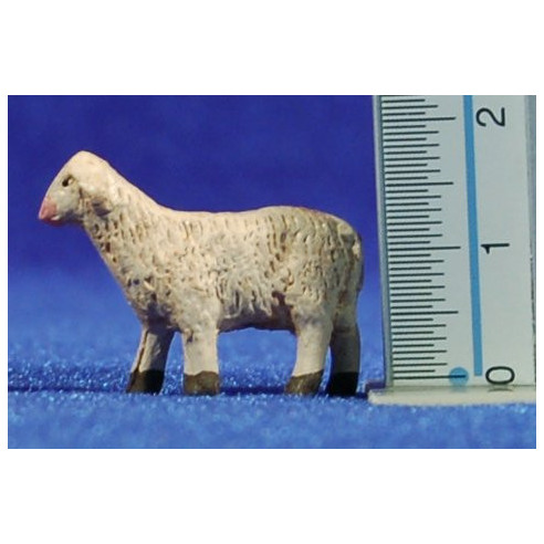 Cordero 4 cm barro pintado