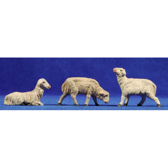 Lamb 10 cm clay painted
