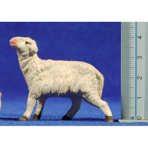 Lamb 10 cm clay painted