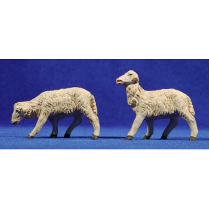 Lamb 12 cm clay painted