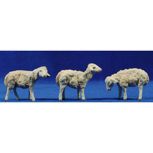 Lamb 12 cm clay painted Hermanos Cerrada