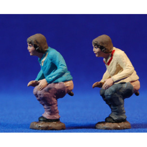 Caganer 8 cm barro pintado