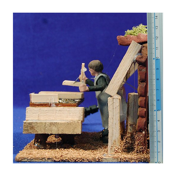 Falegname movimento 9 cm terracotta