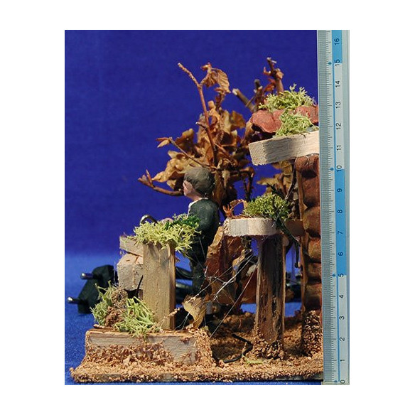 Boscaiolo movimento 9 cm terracotta