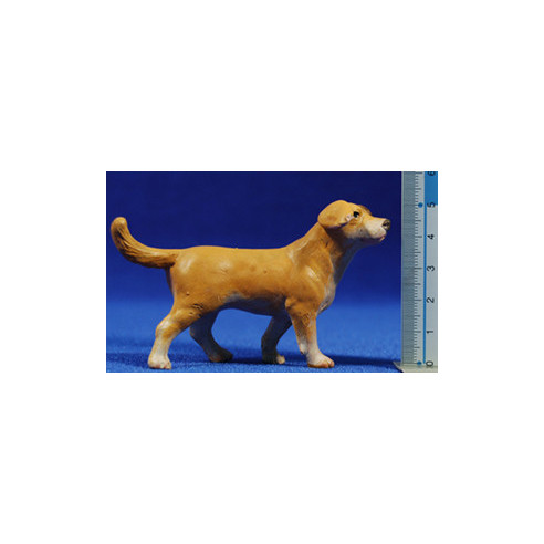 Perro 12 cm barro pintado