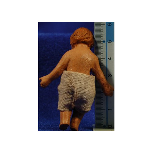 Niño Jesús M2 20 cm barro pintado