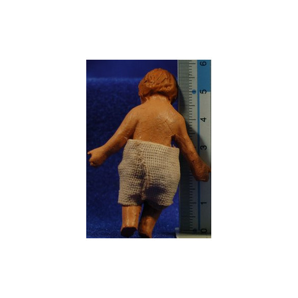Niño Jesús M2 20 cm barro pintado