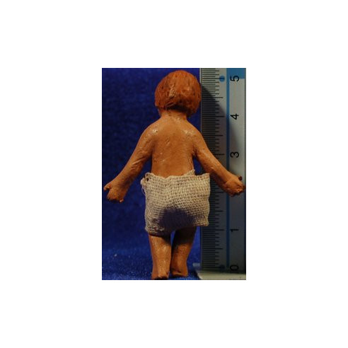 Niño Jesús M2 18 cm barro pintado