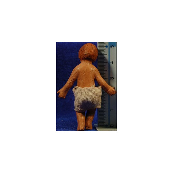 Niño Jesús M2 18 cm barro pintado