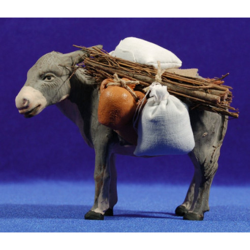 Donkey 14 cm clay painted