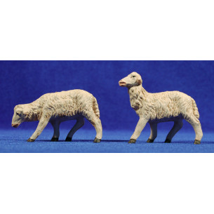 Lamb 12 cm clay painted