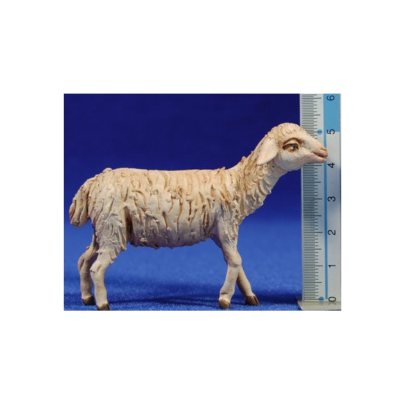 Pecora 14 cm terracotta dipinte