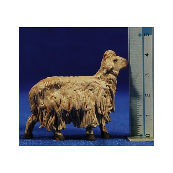 Cordero 9 cm barro pintado