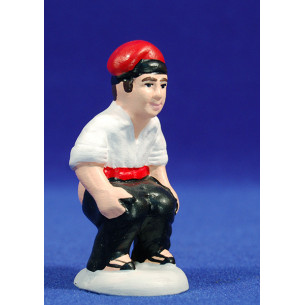 Caganer catalan 10 cm barro pintado