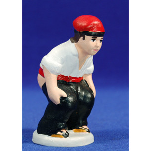 Caganer catalan 12 cm barro pintado