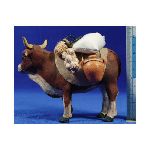 Cow 14 cm clay painted