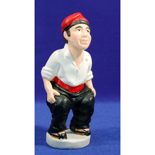 Caganer catalan 25 cm barro pintado