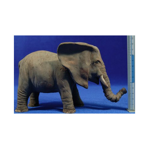 Elephant 10 cm clay painted