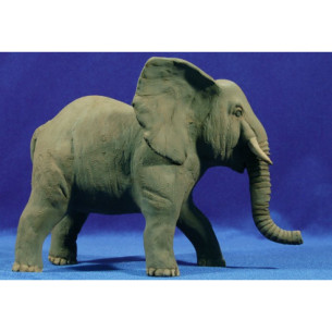 Elefante 12 cm terracotta dipinte