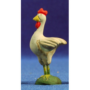 Gallina 10 cm terracotta dipinte