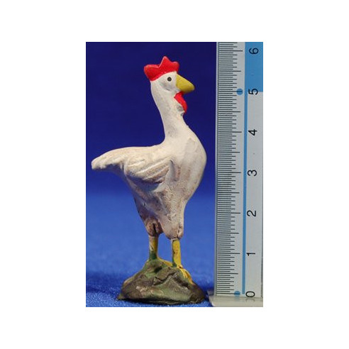 Chicken 10 cm clay painted