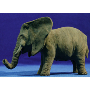 Elefante 10 cm terracotta dipinte