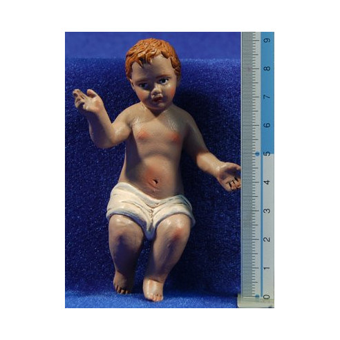 Baby Jesus 30 cm clay painted