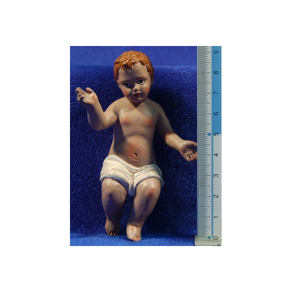 Baby Jesus 30 cm clay painted